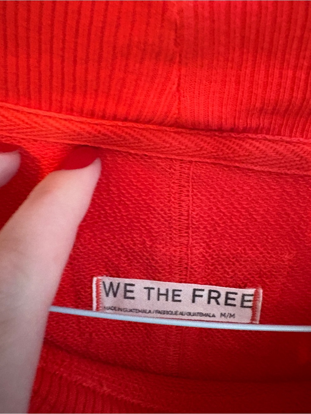 We the Free Palm Springs Pullover Red Women’s Medium Oversized Mockneck Sweater - Picture 4 of 6